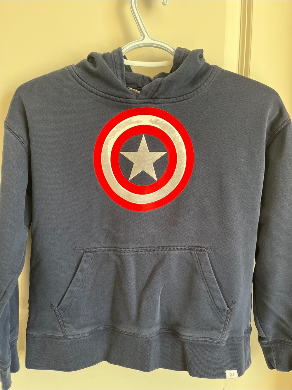 GAP Navy Pullover Sweatshirt with Small Logo Tag, Size 10 Large